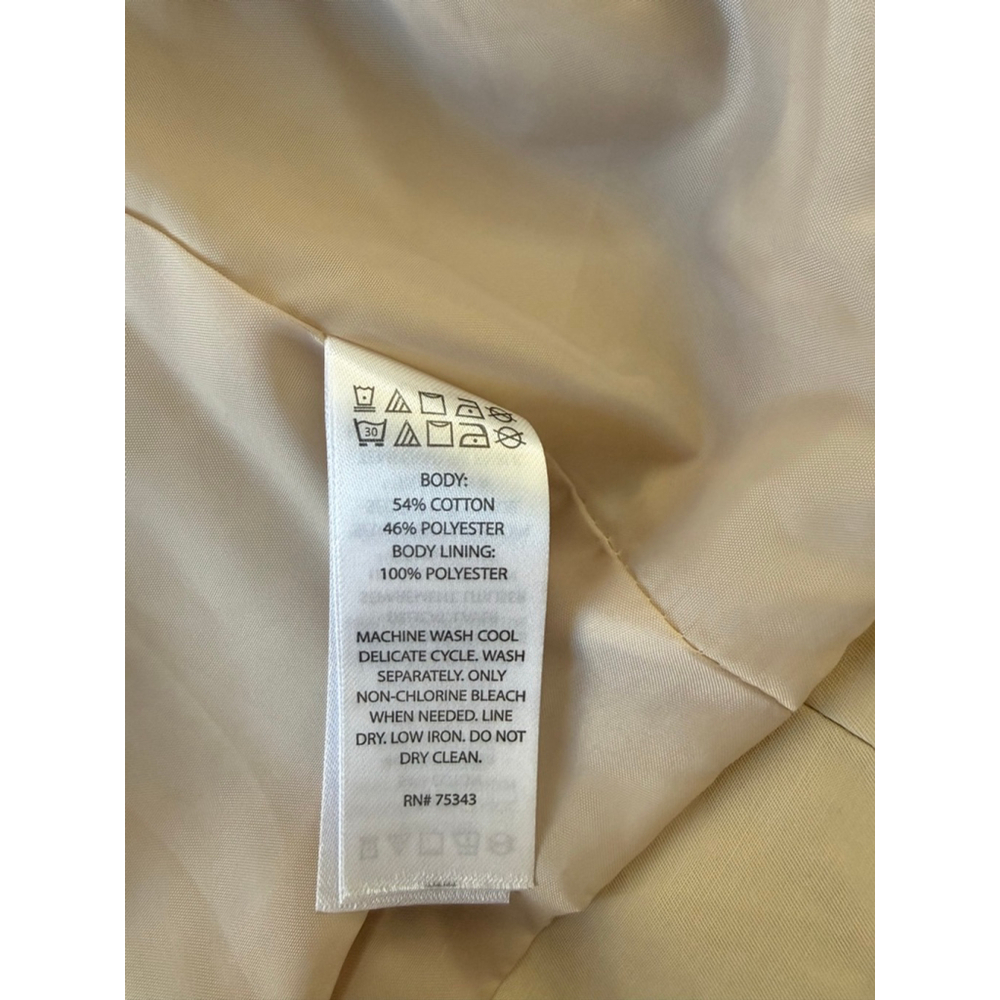 Women's Rachel Zoe Beige Double-Breasted Trench Coat XS - Picture 7 of 8